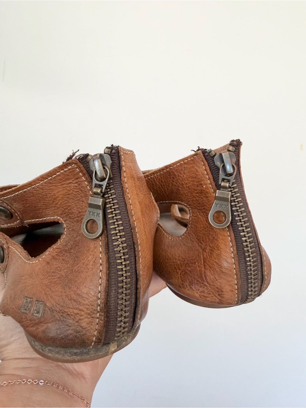 Bedstu Soto Rustic Brown Leather Women’s Open-Toe Sandals READ NOTES Damage Sz 8 - Picture 11 of 13